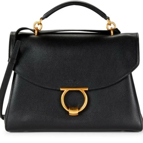 Salvatore Ferragamo Gancini Bag + scarf - Picture 5 of 16